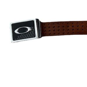 Oakley Brown Belt with Silver Buckle